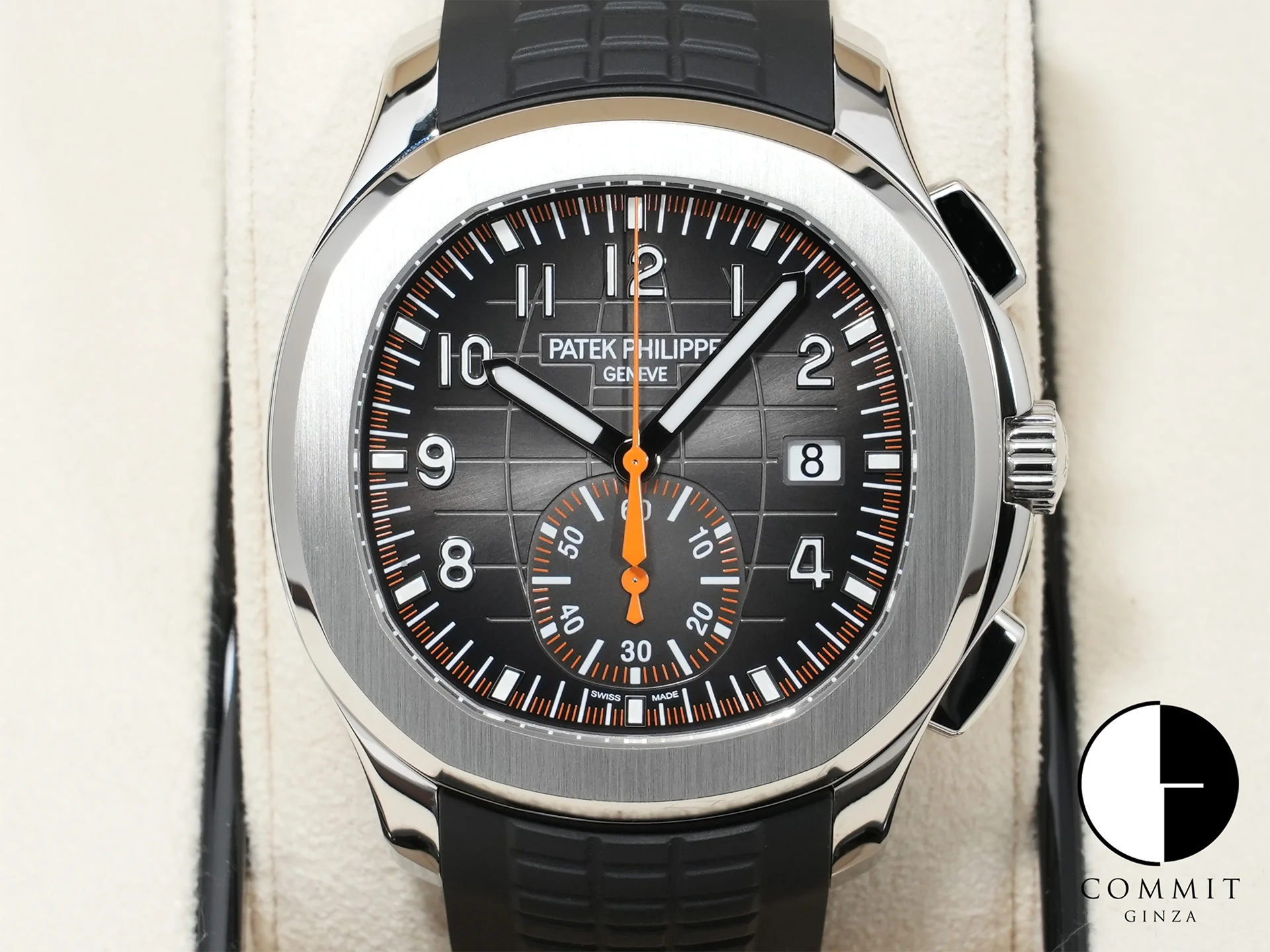 パテックフィリップ アクアノート クロノグラフ Ref.5968A-001 ステンレススチール ブラック文字盤 美中古 hxysfr8f