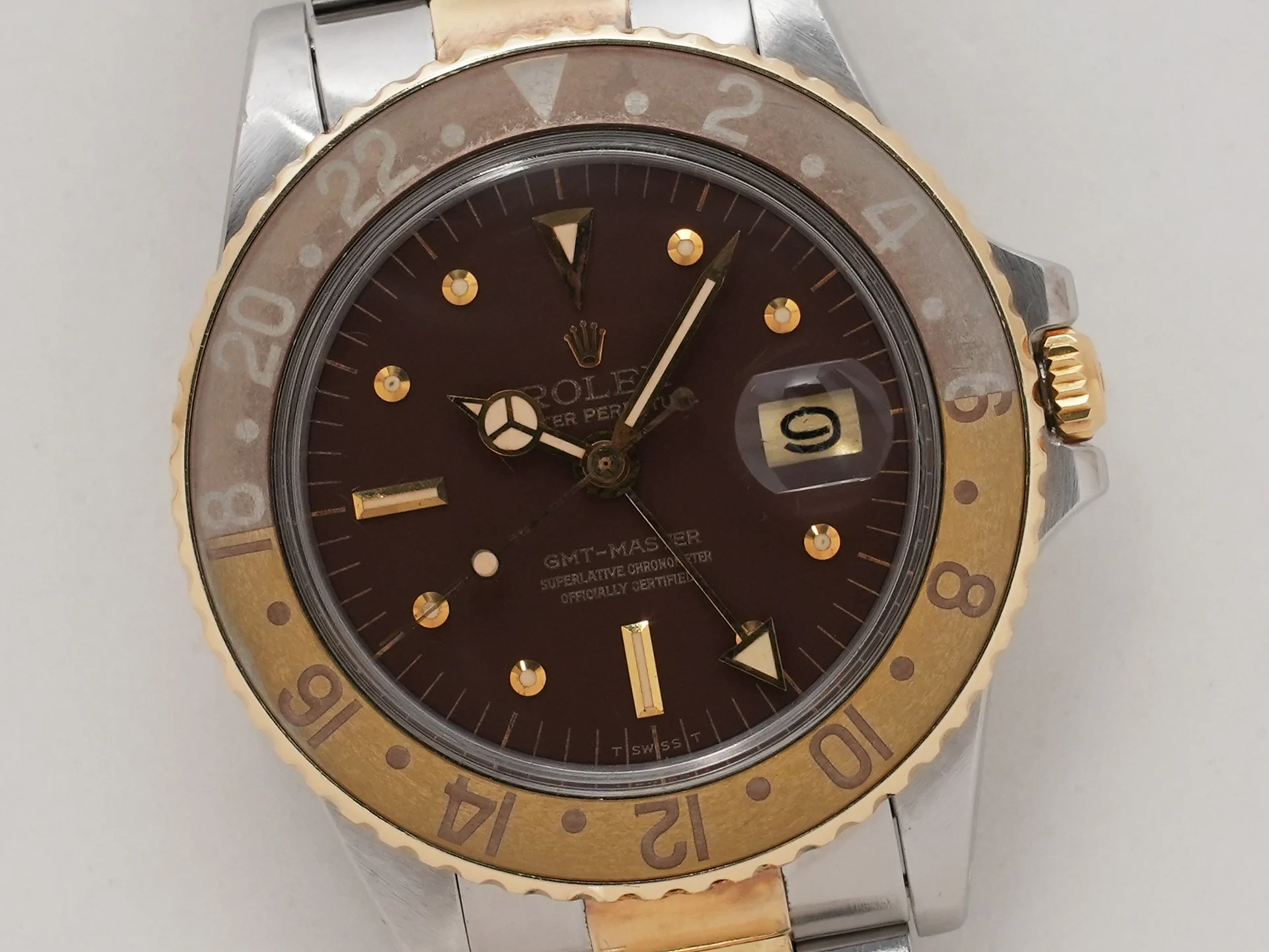 ロレックス GMTマスター Ref.1675/3 ステンレススチール/イエローゴールド ブラウン文字盤 オイスターブレスレット 中古 ieatq22r - Image 3
