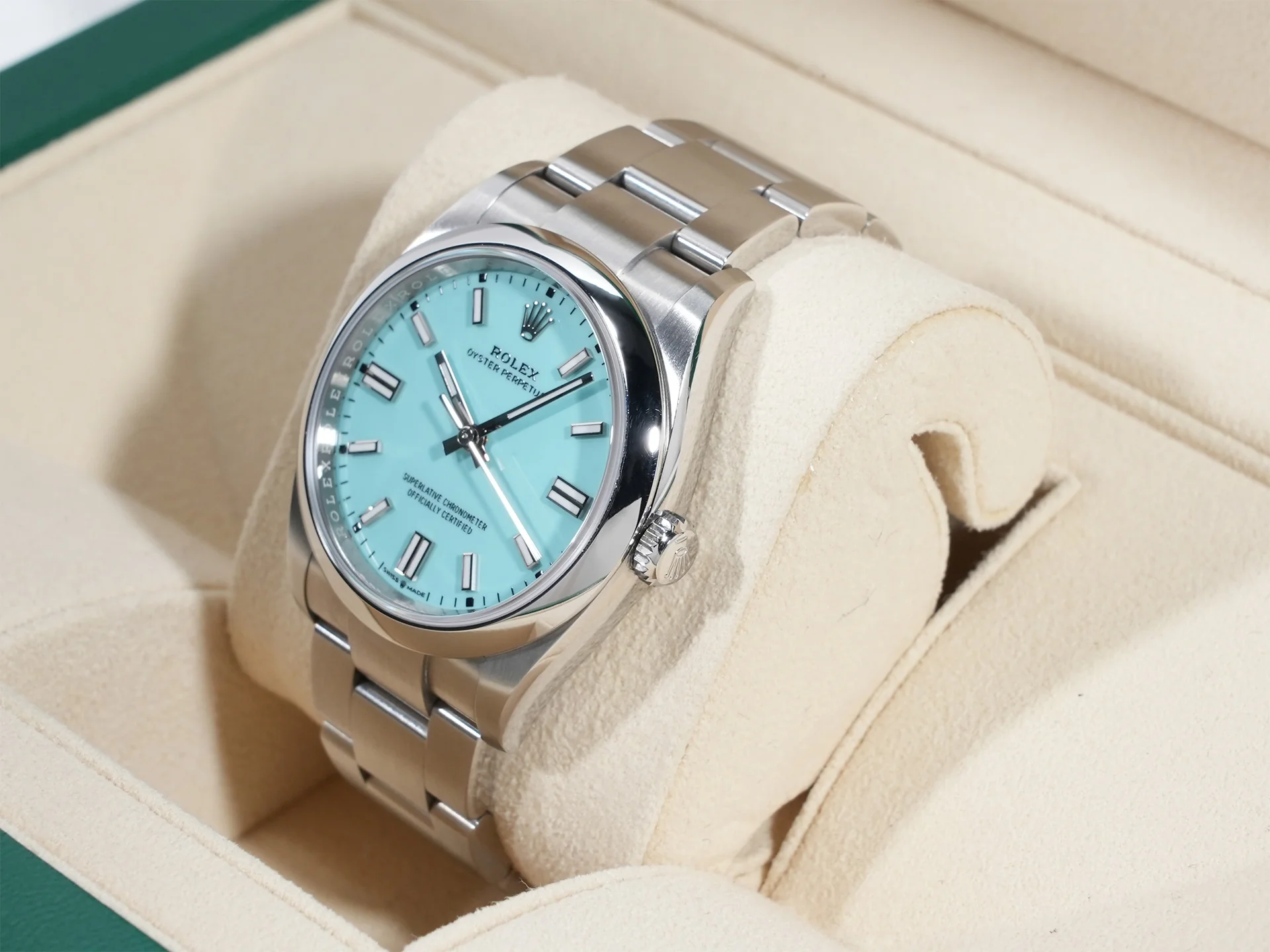 ロレックス オイスターパーペチュアル36 Ref.126000 ステンレススチール ターコイズ文字盤 - Image 4