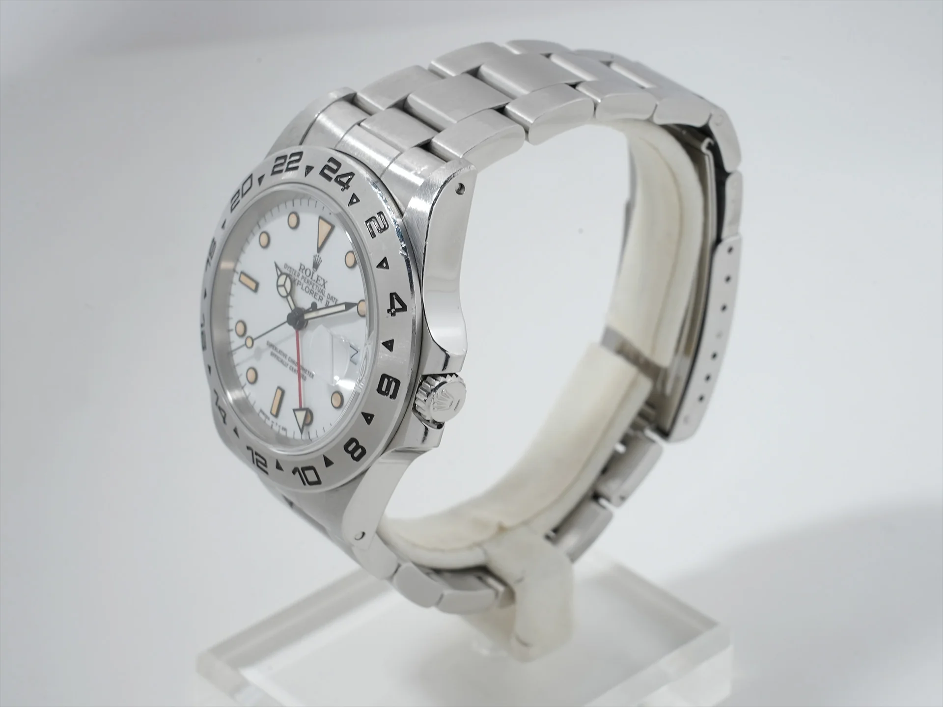 ロレックス エクスプローラーII Ref.16550 ステンレススチール ホワイト文字盤 オイスターブレスレット 中古 isiibo2z - Image 4