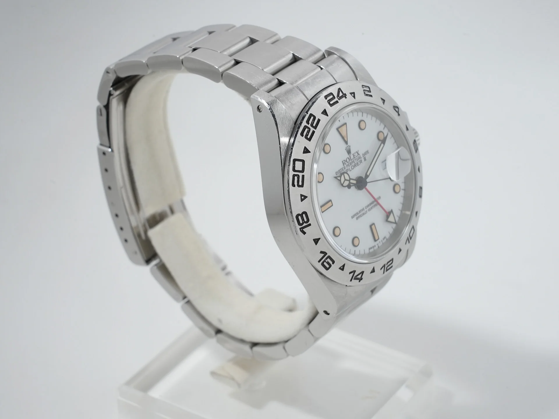 ロレックス エクスプローラーII Ref.16550 ステンレススチール ホワイト文字盤 オイスターブレスレット 中古 isiibo2z - Image 5