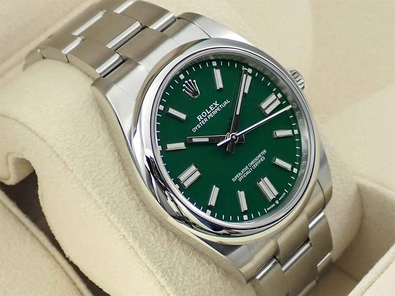 ロレックス オイスターパーペチュアル41 Ref.124300 ステンレススチール グリーン文字盤 - Image 5
