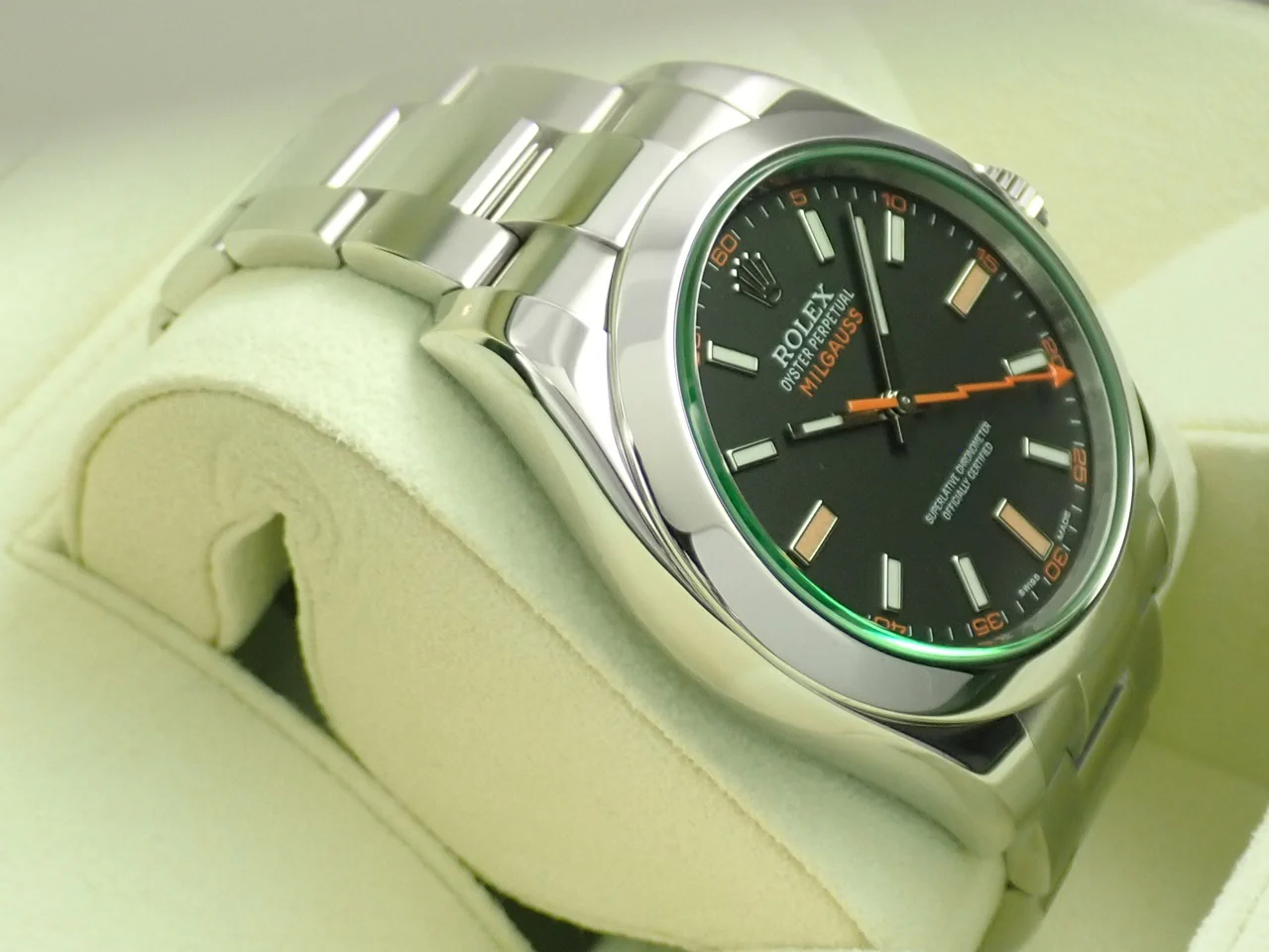 ロレックス ミルガウス Ref.116400GV ステンレススチール ブラック文字盤 - Image 5
