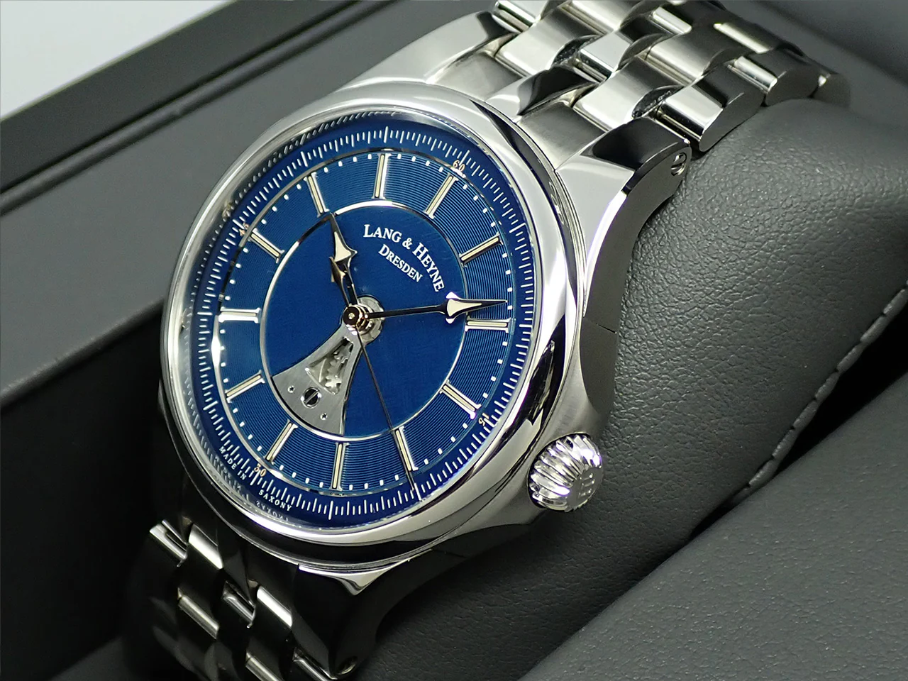 ラング&ハイネ ヘクトール Ref.- ブルー文字盤 美品 J7935Z2C - Image 4