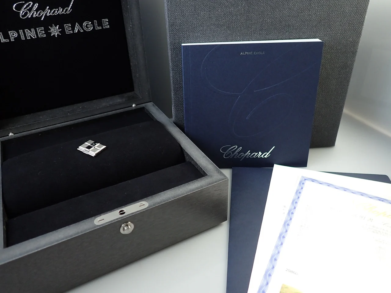 ショパール アルパインイーグル41 Ref.298600-3001 ブルー文字盤 美品 J9799507 - Image 9