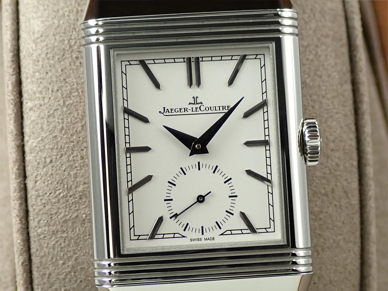 ジャガールクルト レベルソ トリビュート スモールセコンド Ref.Q713842J シルバー文字盤 中古 J9U61594 - Image 3
