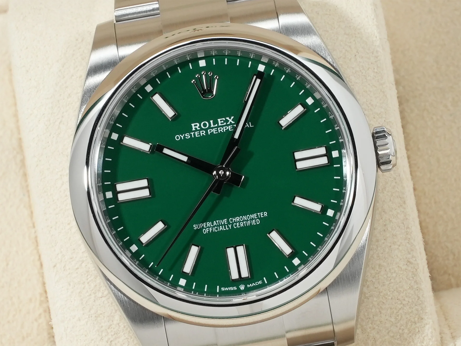 ロレックス オイスターパーペチュアル41 Ref.124300 ステンレススチール グリーン文字盤 - Image 3
