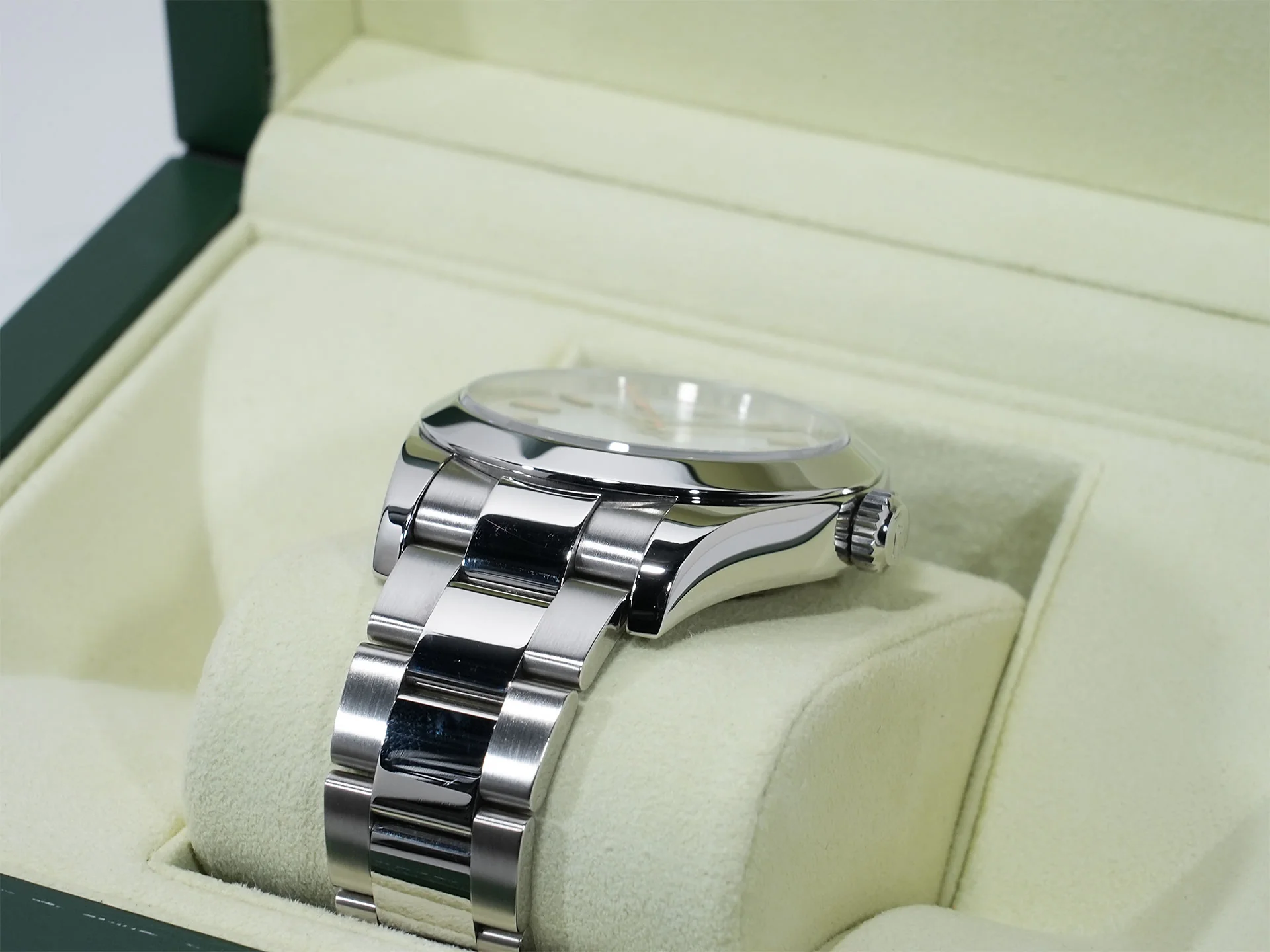 ロレックス ミルガウス Ref.116400 ステンレススチール ホワイト文字盤 中古 jmweghrp - Image 6