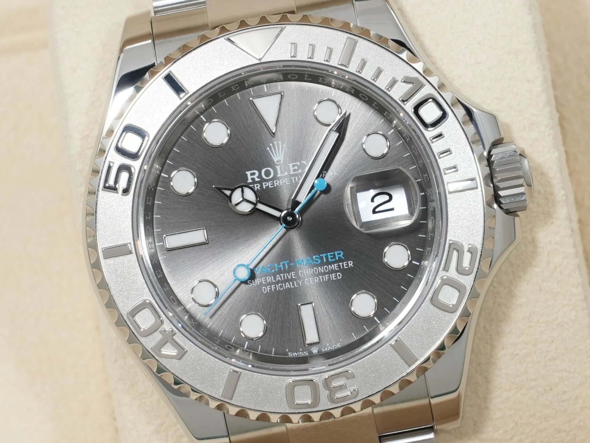 ロレックス ヨットマスター40 Ref.126622 ステンレススチール/プラチナ スレート文字盤 美品 jo2ph56z - Image 3