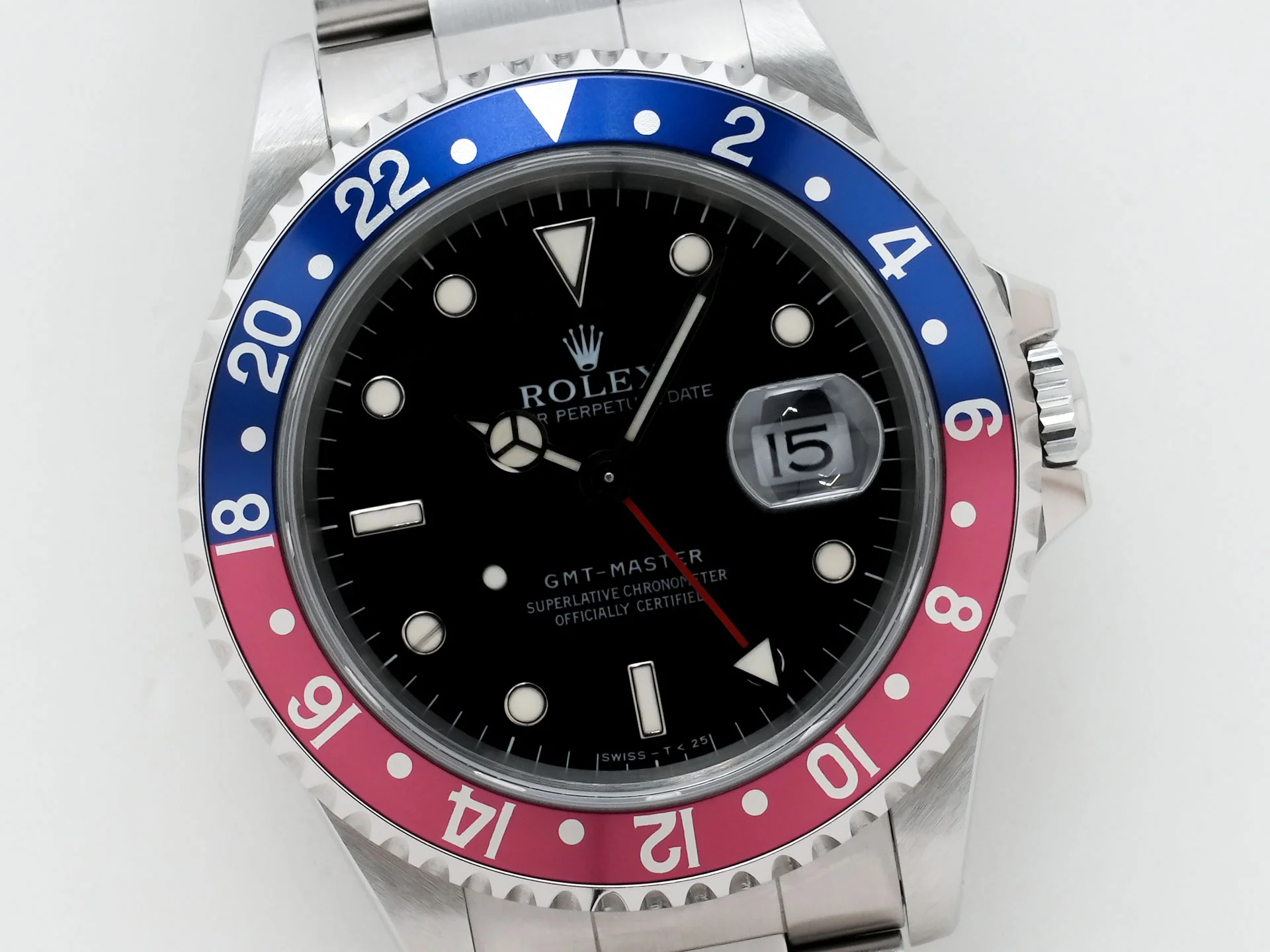ロレックス GMTマスター Ref.16700 ステンレススチール ブラック文字盤 オイスターブレスレット - Image 3