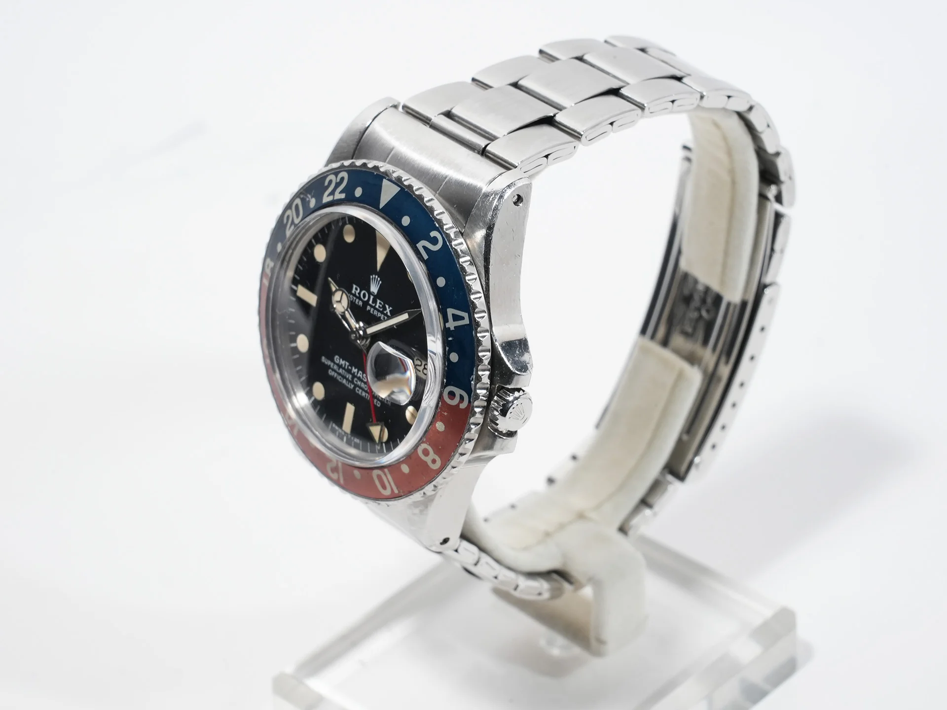 ロレックス GMTマスター Ref.1675 ステンレススチール ブラック文字盤 オイスターブレスレット 中古 jxot5gdm - Image 4