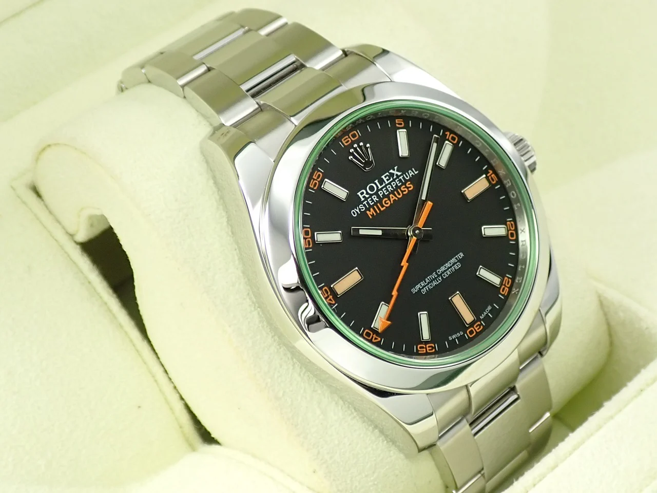 ロレックス ミルガウス Ref.116400GV ステンレススチール ブラック文字盤 - Image 5