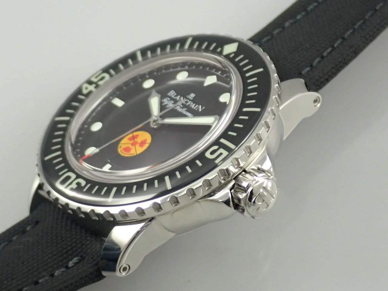 ブランパン フィフティ ファゾムス Ref.5015B-1130-52 ブラック文字盤 極美品 K02PPFTV - Image 4