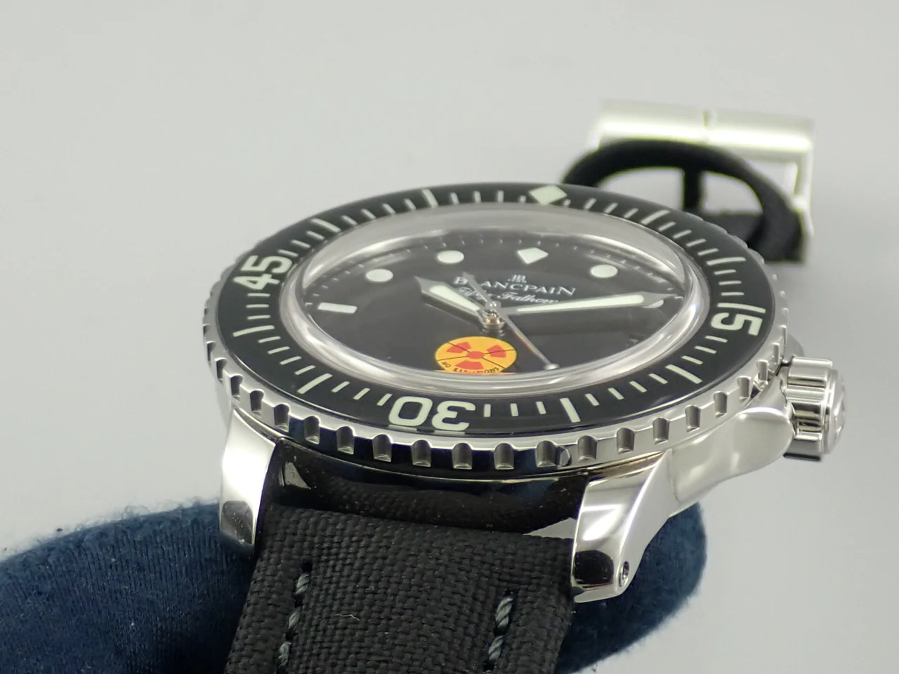 ブランパン フィフティ ファゾムス Ref.5015B-1130-52 ブラック文字盤 極美品 K02PPFTV - Image 6
