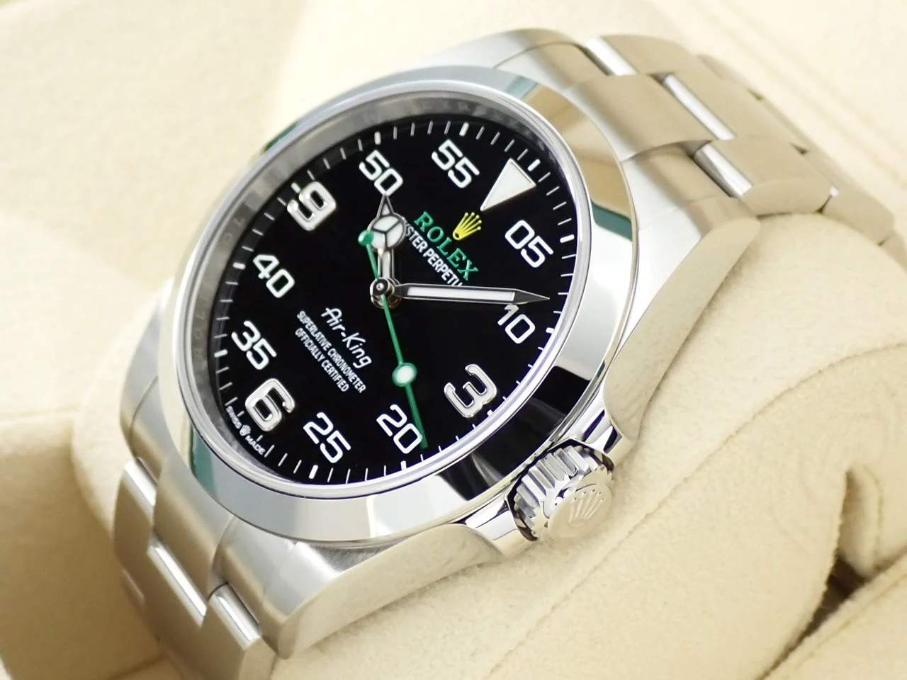 ロレックス エアキング Ref.126900 ステンレススチール ブラック文字盤 - Image 4