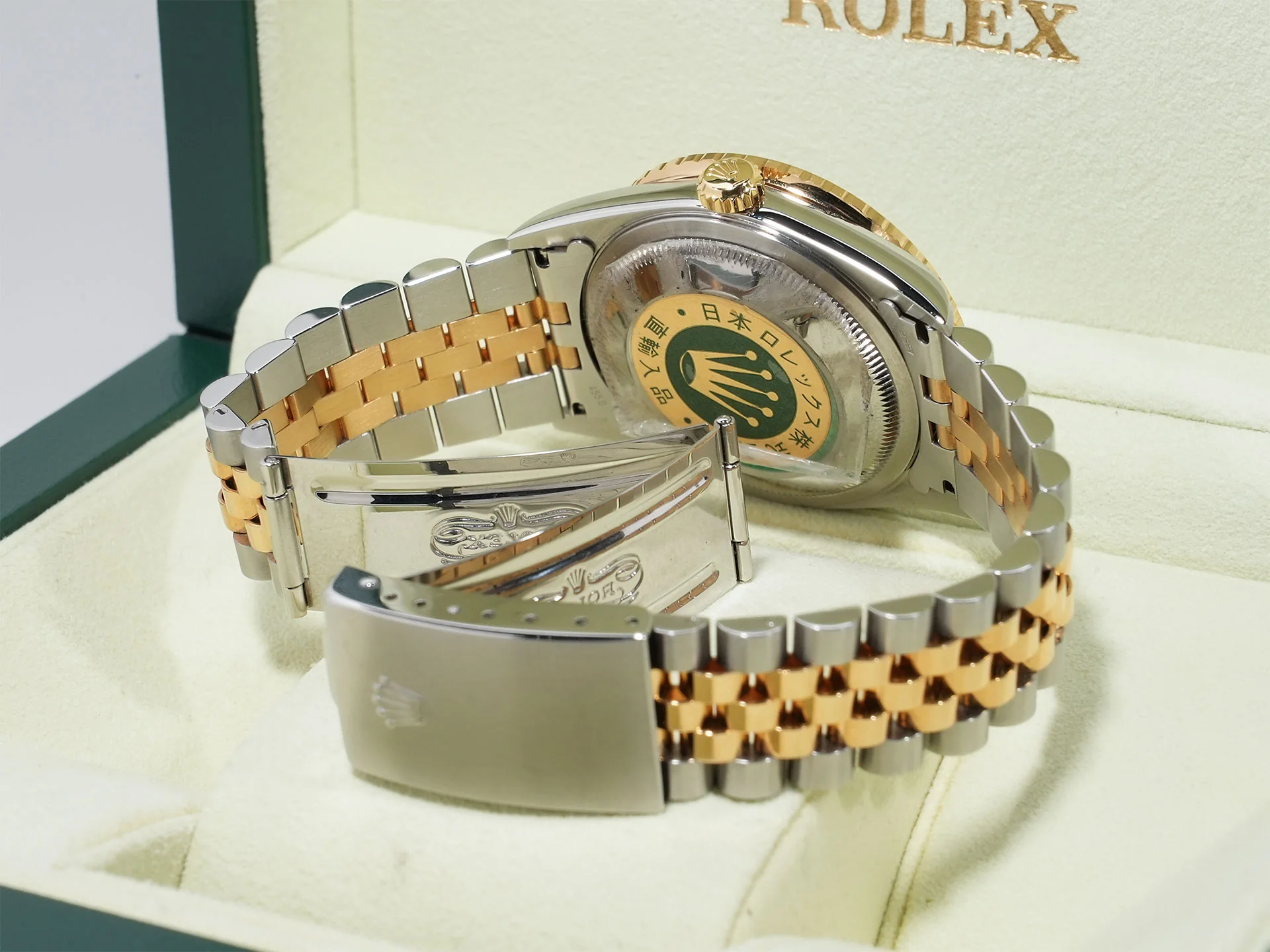 ロレックス デイトジャスト サンダーバード Ref.16263G ステンレススチール/イエローゴールド ブルーグラデーションx10Pダイヤ文字盤 ジュビリーブレスレット 中古 k3acyscs - Image 8