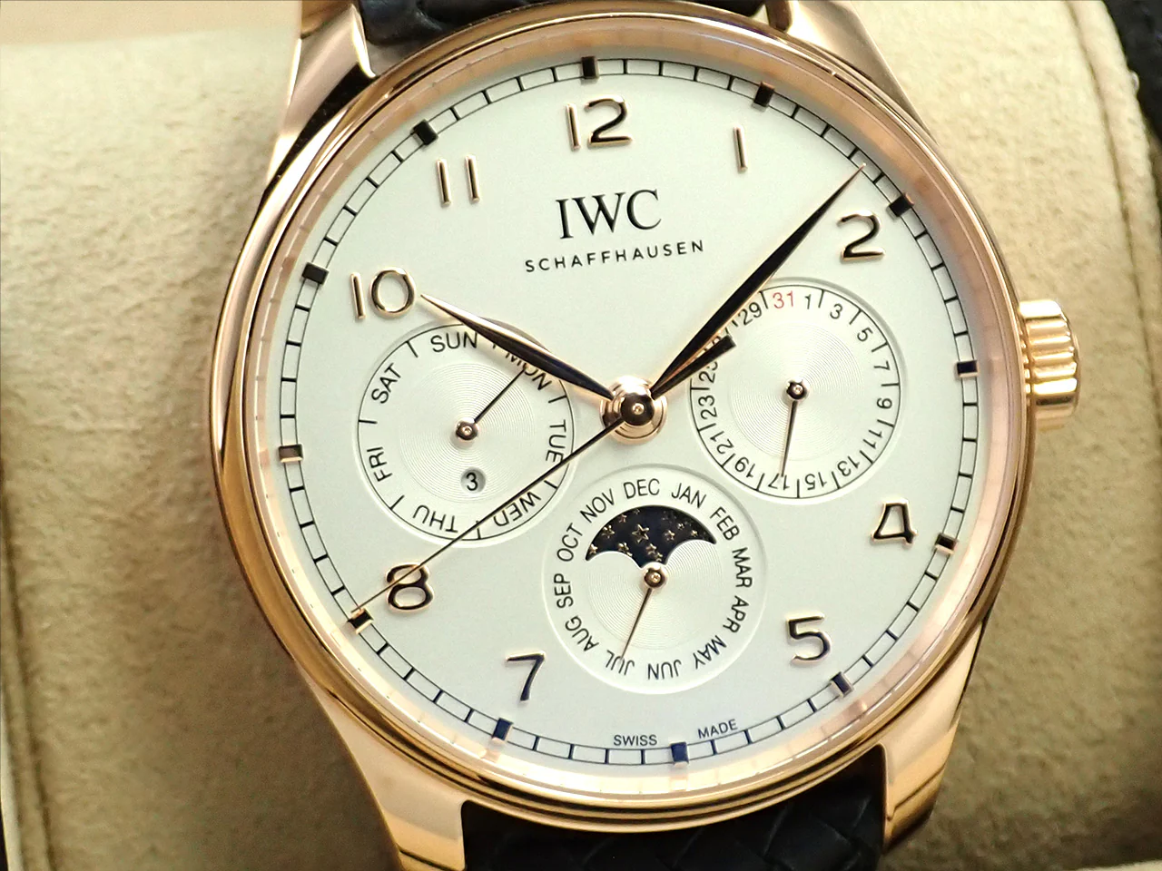 IWC ポルトギーゼ パーペチュアル カレンダー 42 Ref.IW344202 シルバー文字盤 美品 K495R89T - Image 3