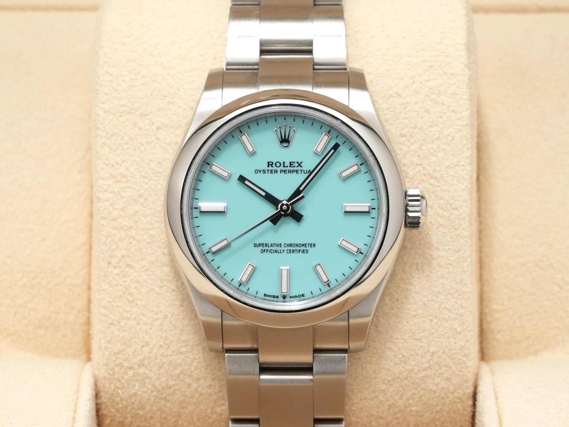 ロレックス オイスターパーペチュアル31 Ref.277200 ステンレススチール ターコイズ文字盤 - Image 2