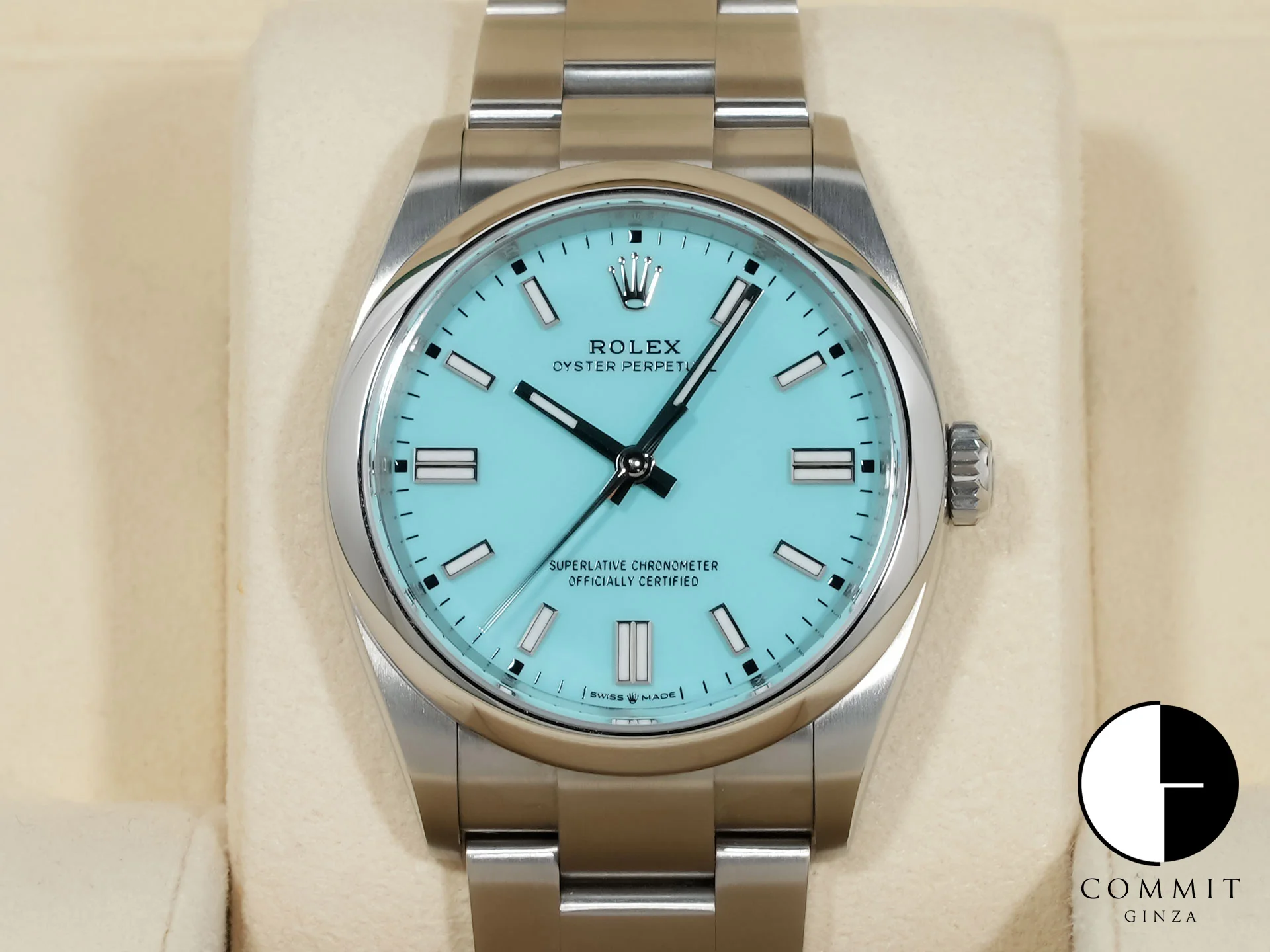 ロレックス オイスターパーペチュアル36 Ref.126000 ステンレススチール ターコイズ文字盤