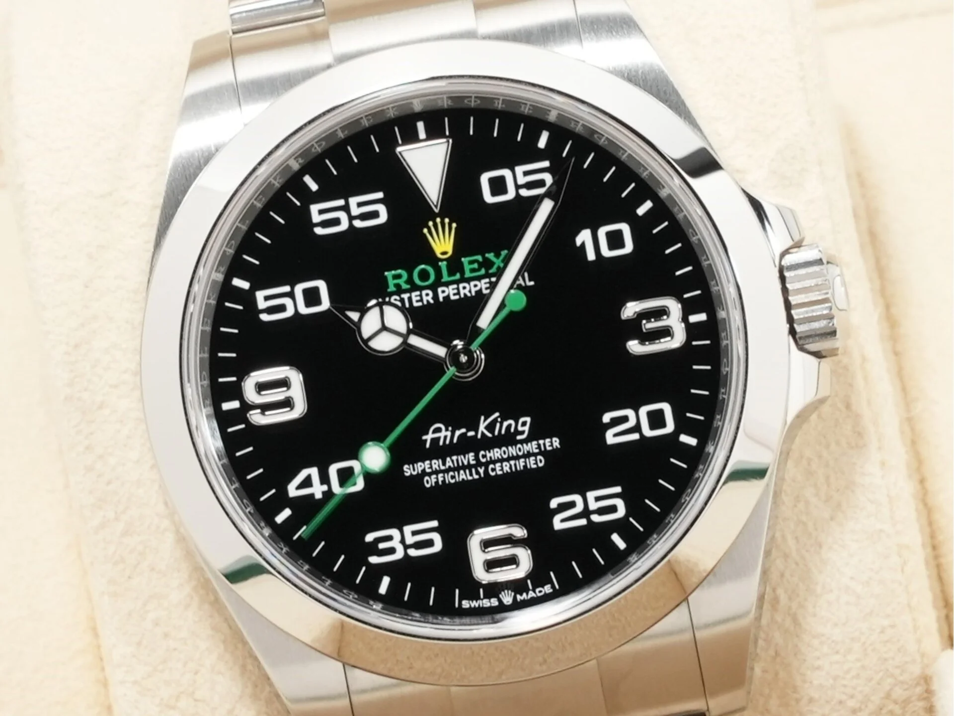 ロレックス エアキング Ref.126900 ステンレススチール ブラック文字盤 - Image 3