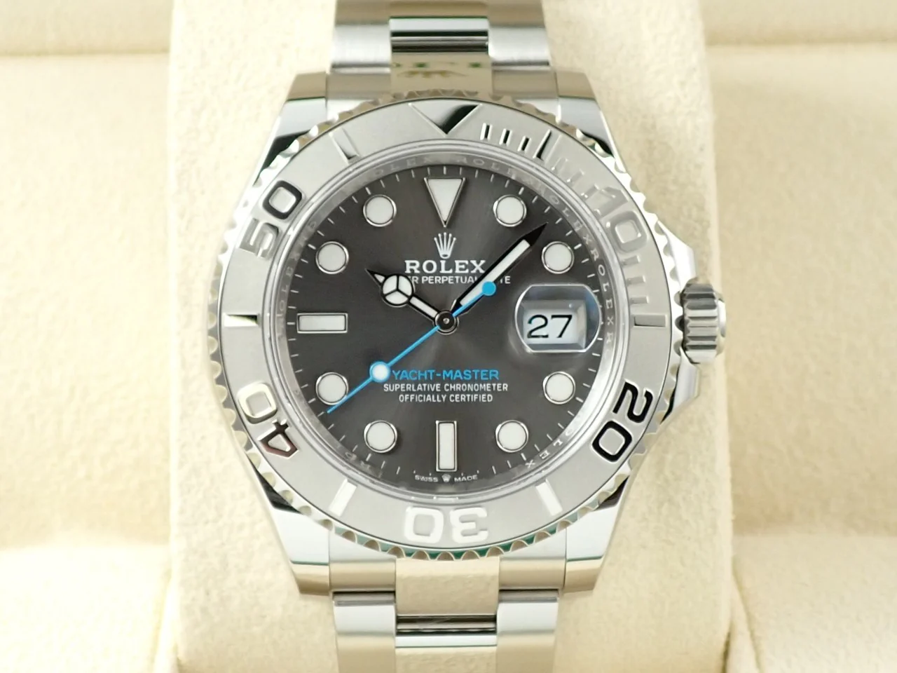 ロレックス ヨットマスター40 Ref.126622 ステンレススチール/プラチナ スレート文字盤 - Image 2