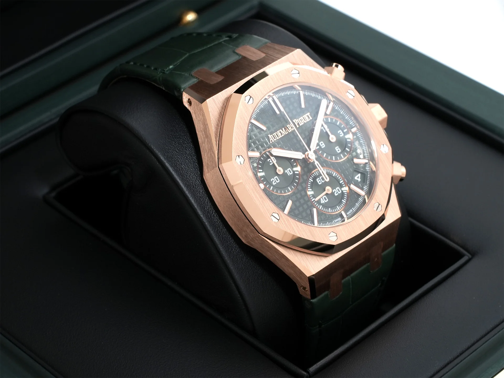 オーデマピゲ ロイヤルオーク クロノグラフ Ref.26240OR.OO.D404CR.02 ピンクゴールド カーキグリーン文字盤 - Image 5