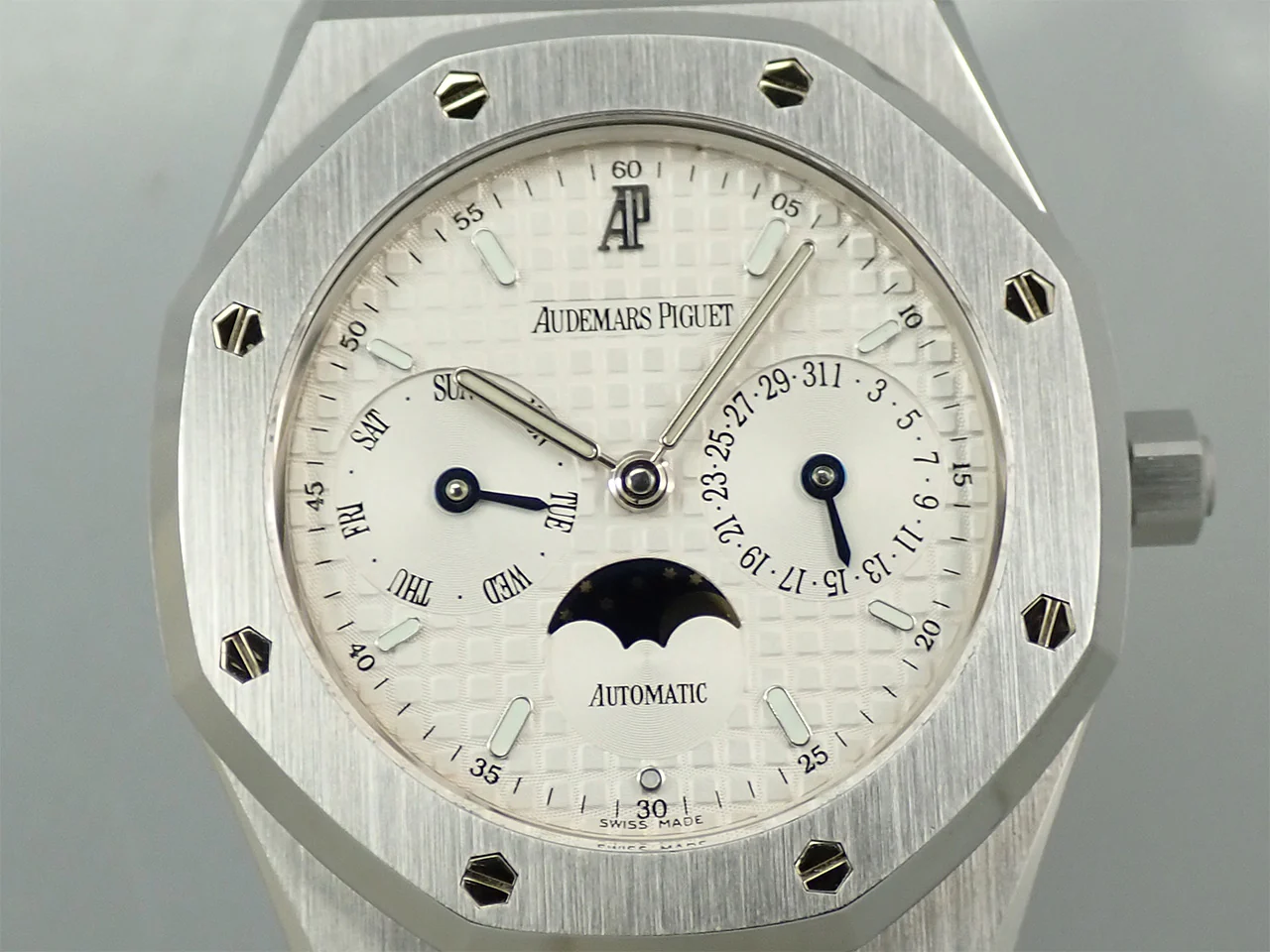 オーデマピゲ ロイヤルオーク デイデイト ムーンフェイズ Ref.25594ST.OO.0789ST.05 ステンレススチール ホワイト文字盤 - Image 3
