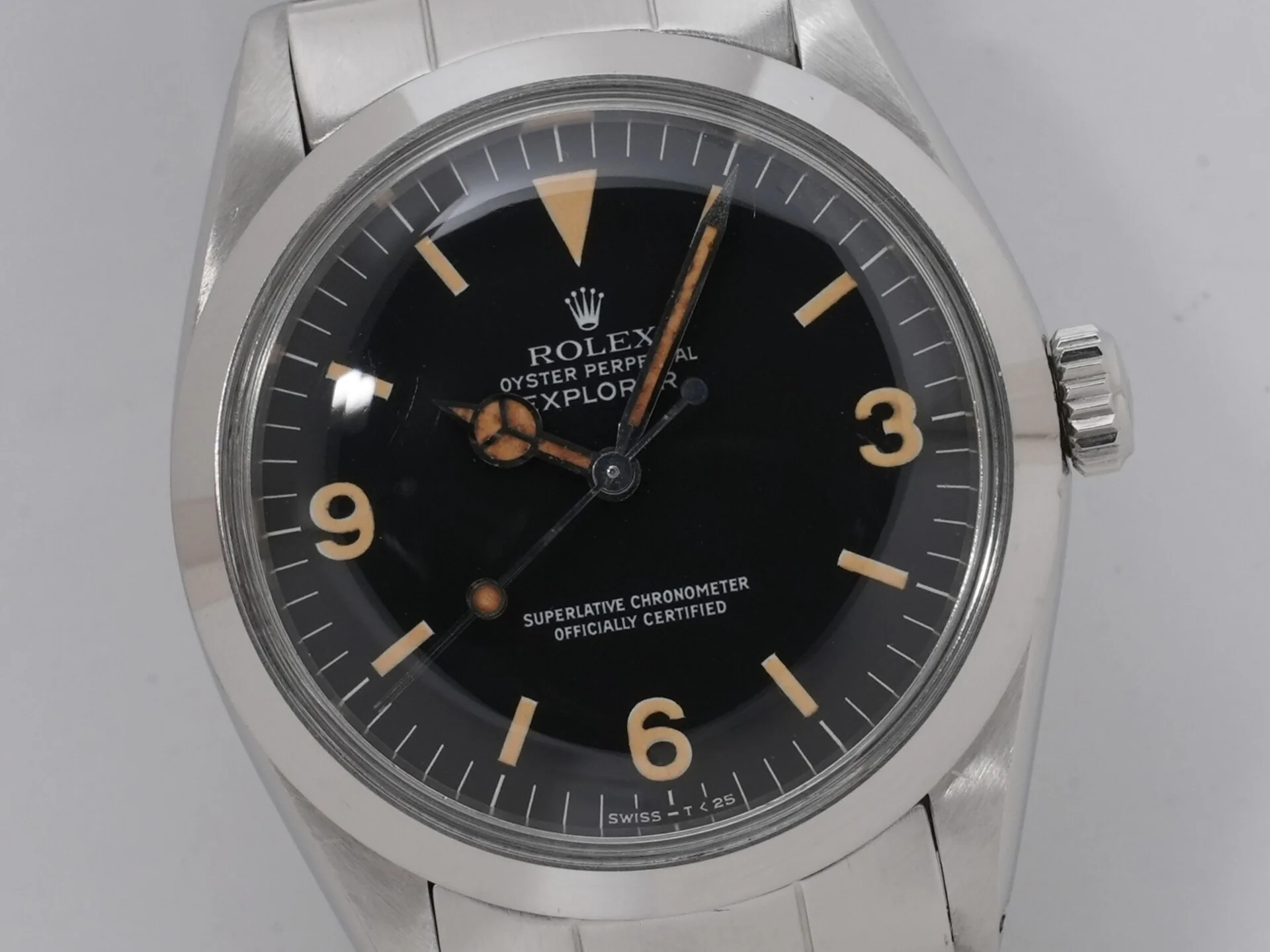 ロレックス エクスプローラーI Ref.1016 ステンレススチール ブラック文字盤 中古 kv9dgfjk - Image 3