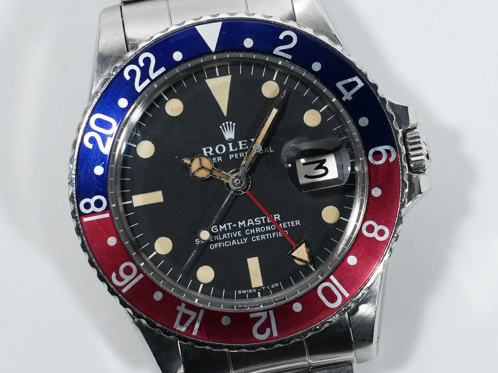 ロレックス GMTマスター Ref.1675 ステンレススチール ブラック文字盤 オイスターブレスレット 中古 kwnjg8zj - Image 3