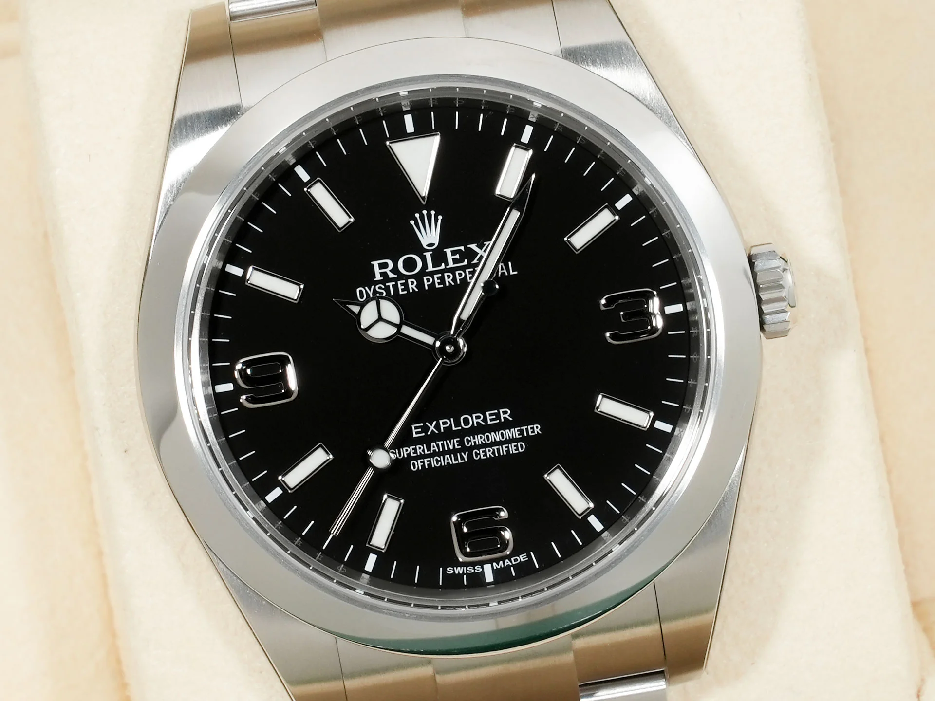 ロレックス エクスプローラーI Ref.214270 ステンレススチール ブラック文字盤 オイスターブレスレット 未使用 kwpjad82 - Image 3