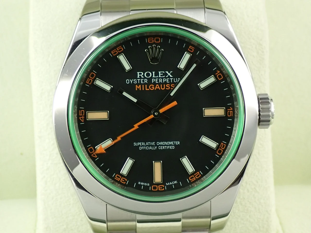 ロレックス ミルガウス Ref.116400GV ステンレススチール ブラック文字盤 - Image 3