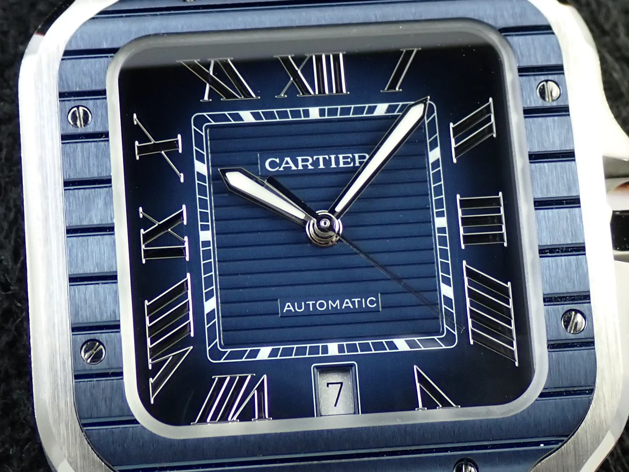 カルティエ サントス ドゥ カルティエ Ref.WSSA0048 ブルー文字盤 未使用 L23T4370 - Image 3