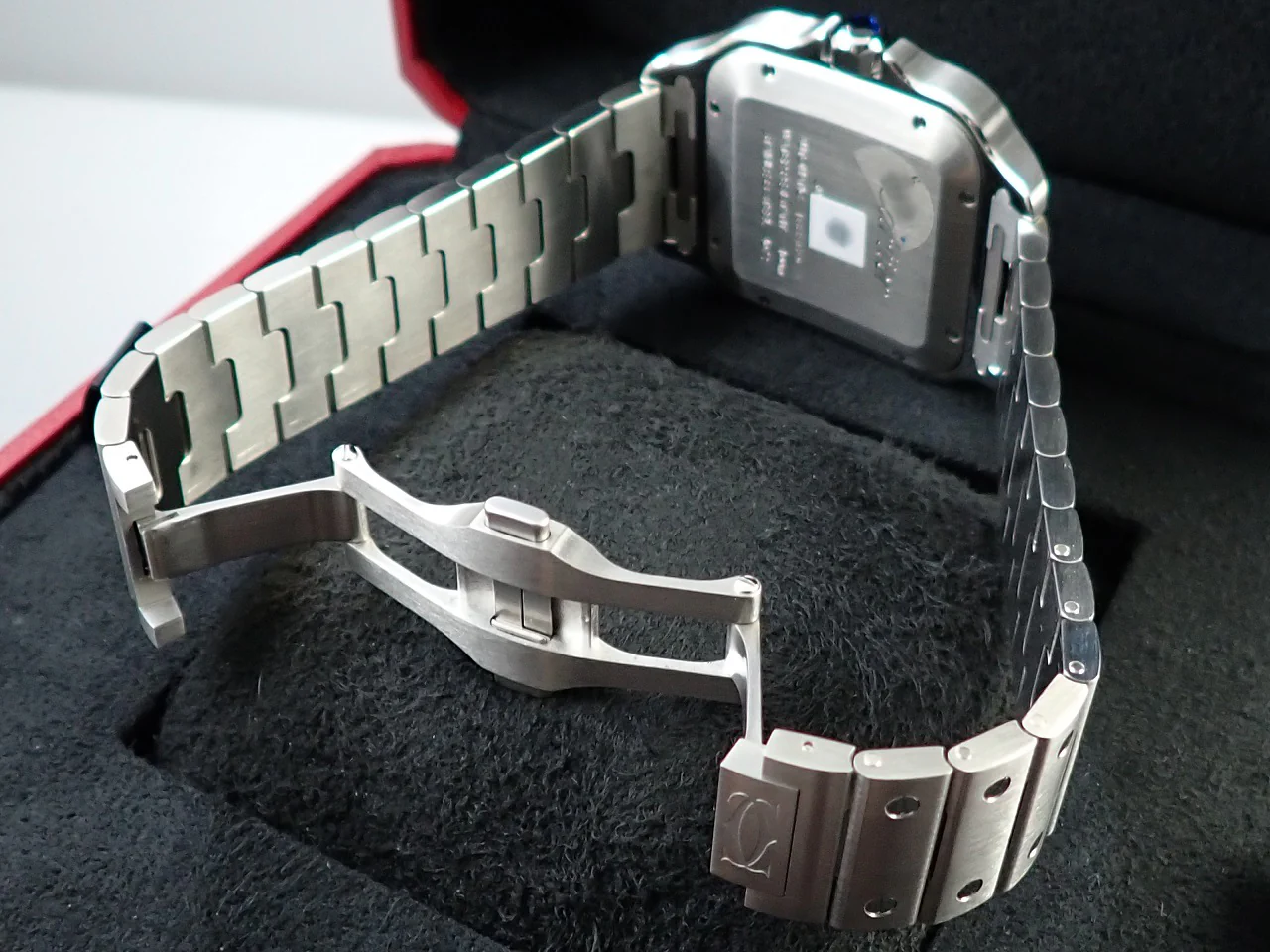 カルティエ サントス ドゥ カルティエ Ref.WSSA0048 ブルー文字盤 未使用 L23T4370 - Image 6