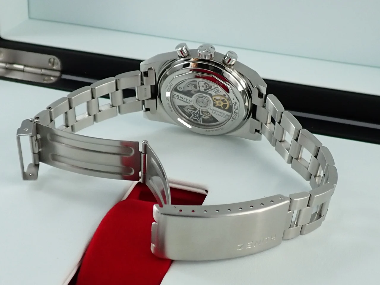ゼニス エル・プリメロ リバイバル カバーガール Ref.03.A3818.400/51.M3818 ブルー文字盤 中古 L4ZV32UX - Image 8