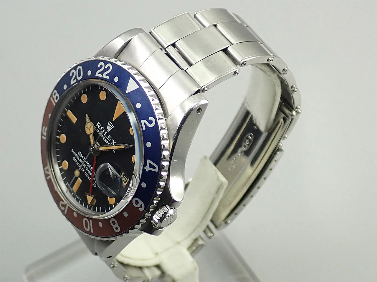 ロレックス GMTマスター Ref.1675 ステンレススチール ブラック文字盤 オイスターブレスレット - Image 4