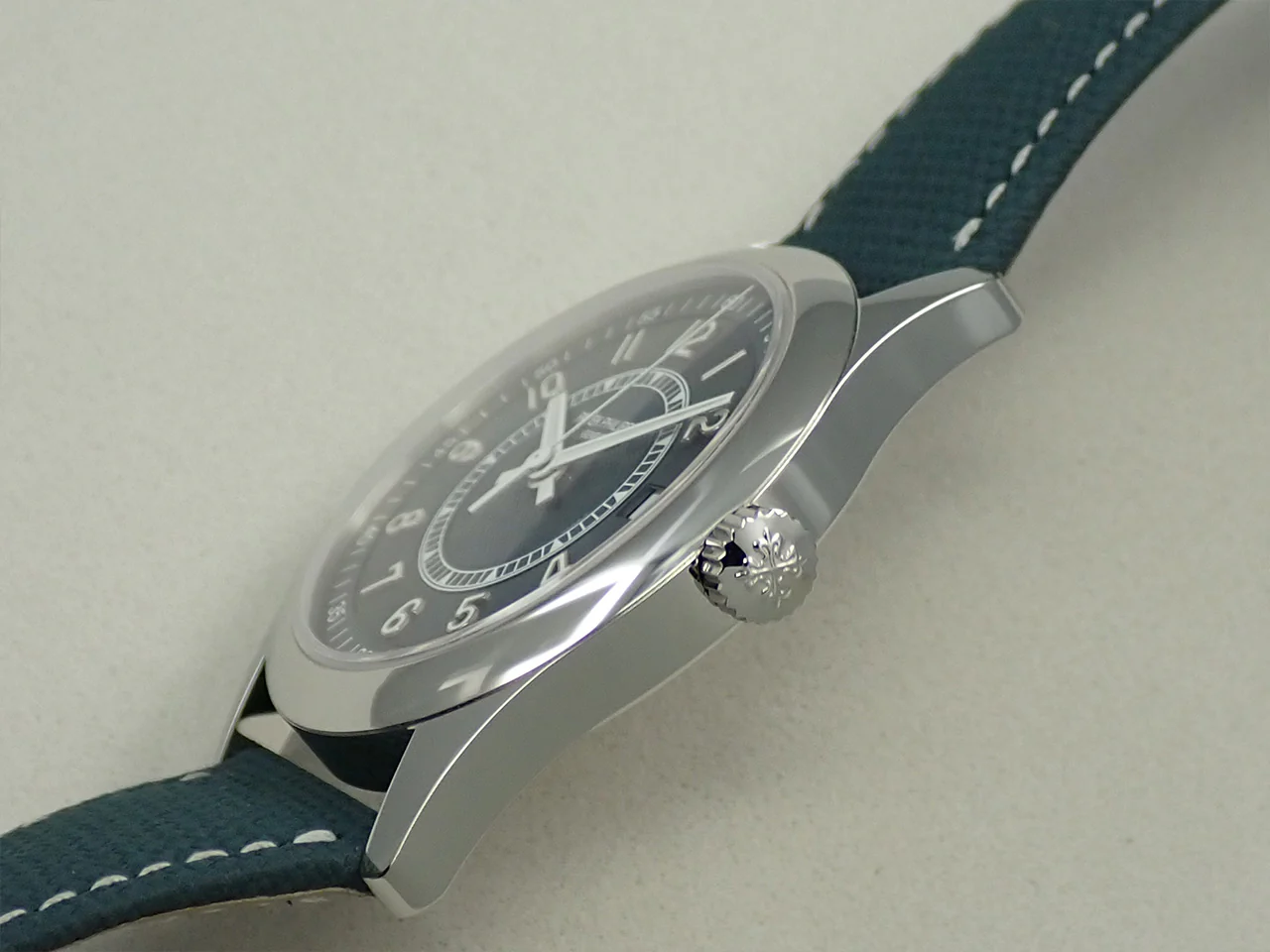 パテックフィリップ カラトラバ Ref.6007A-001 ステンレススチール グレーブルー文字盤 - Image 4