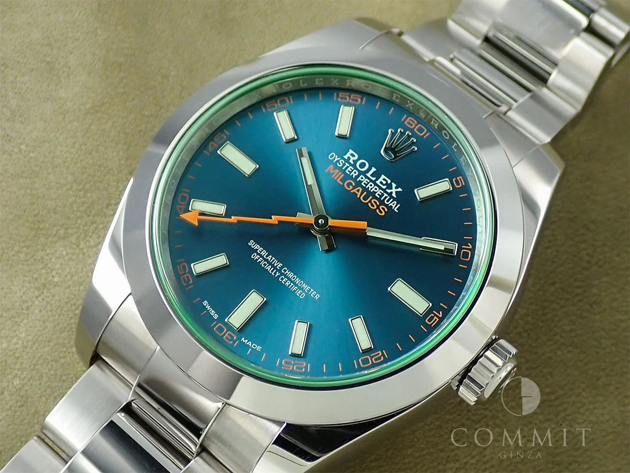 ロレックス ミルガウス Ref.116400GV ステンレススチール Zブルー文字盤 - Image 13