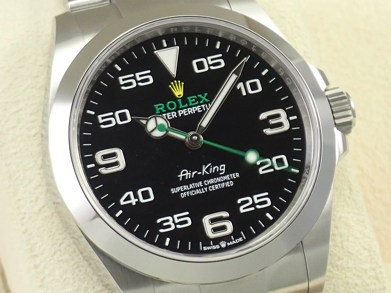ロレックス エアキング Ref.126900 ステンレススチール ブラック文字盤 - Image 3