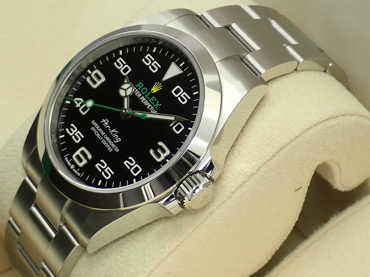 ロレックス エアキング Ref.126900 ステンレススチール ブラック文字盤 - Image 4
