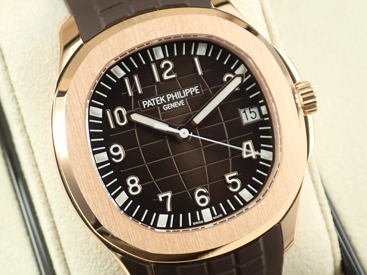 パテックフィリップ アクアノート Ref.5167R-001 ローズゴールド ブラウン文字盤 - Image 3