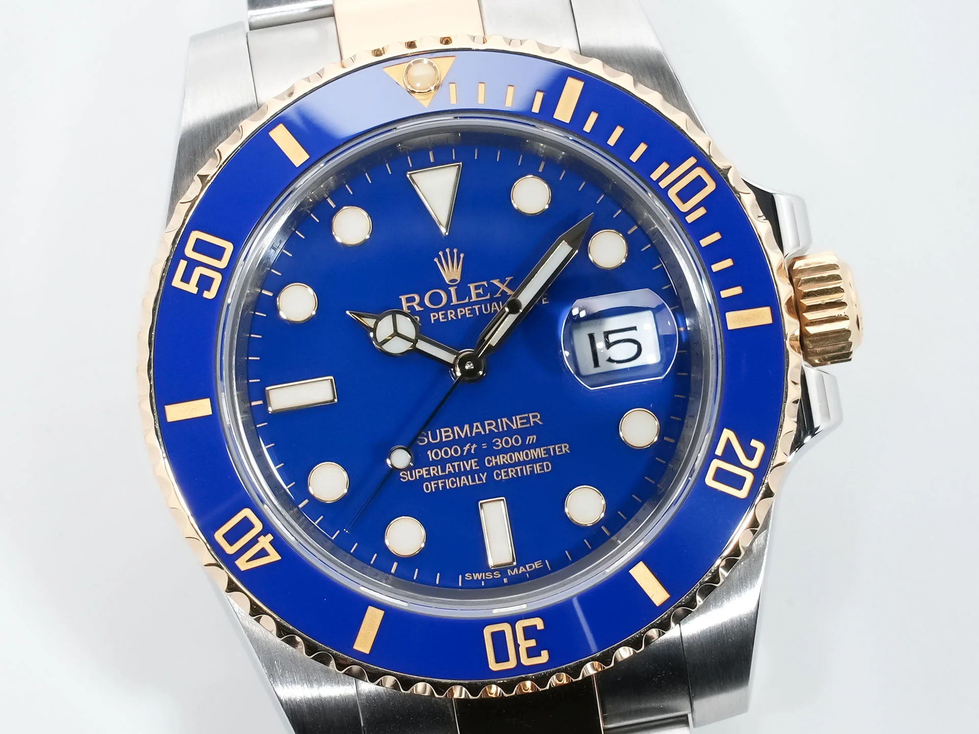 ロレックス サブマリーナー デイト Ref.116613LB ステンレススチール/イエローゴールド ブルー文字盤 中古 mg6y9x5q - Image 3