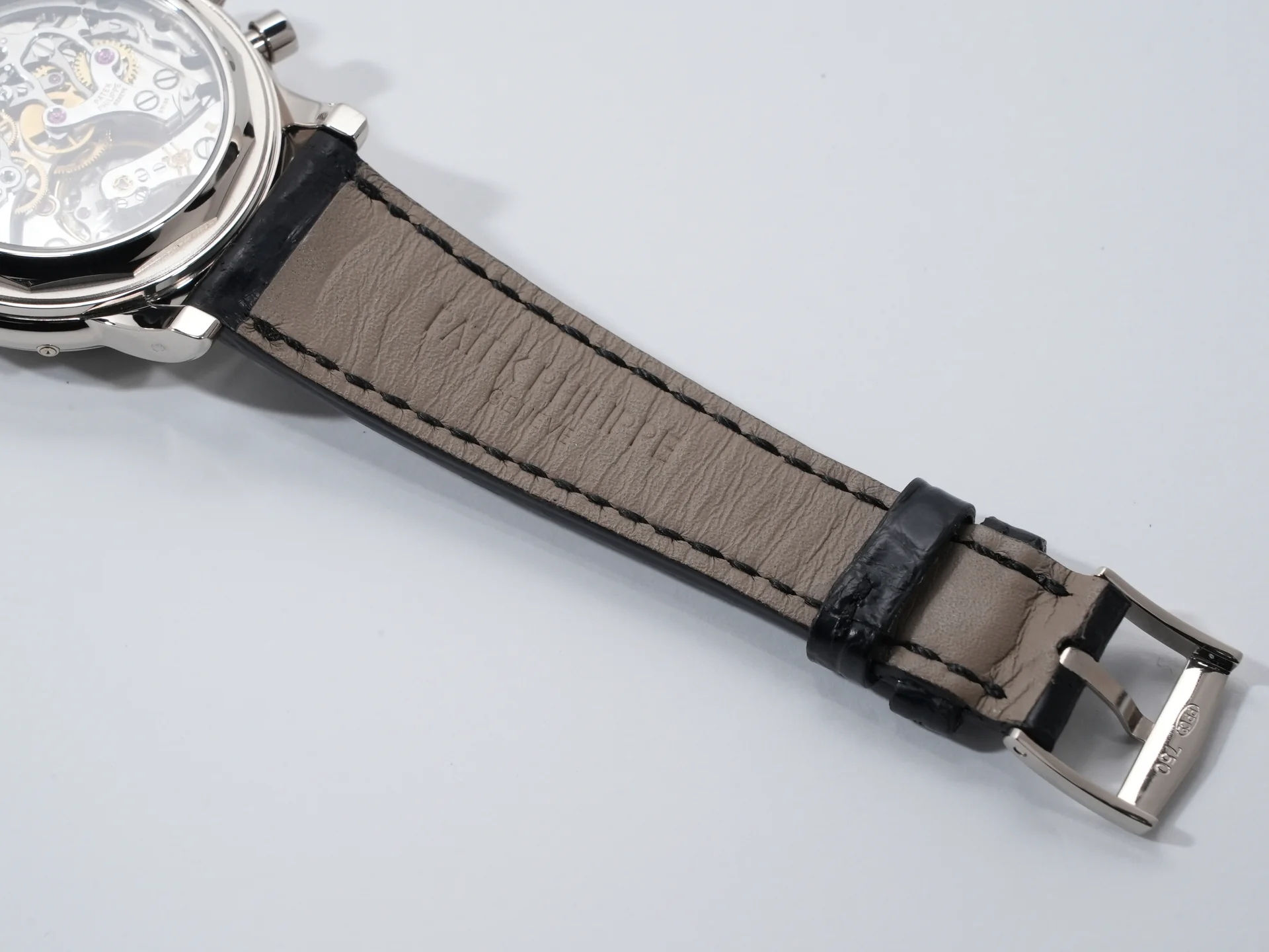 パテックフィリップ パーペチュアルカレンダー クロノグラフ Ref.3970EG-001 ホワイトゴールド シルバー文字盤 - Image 9