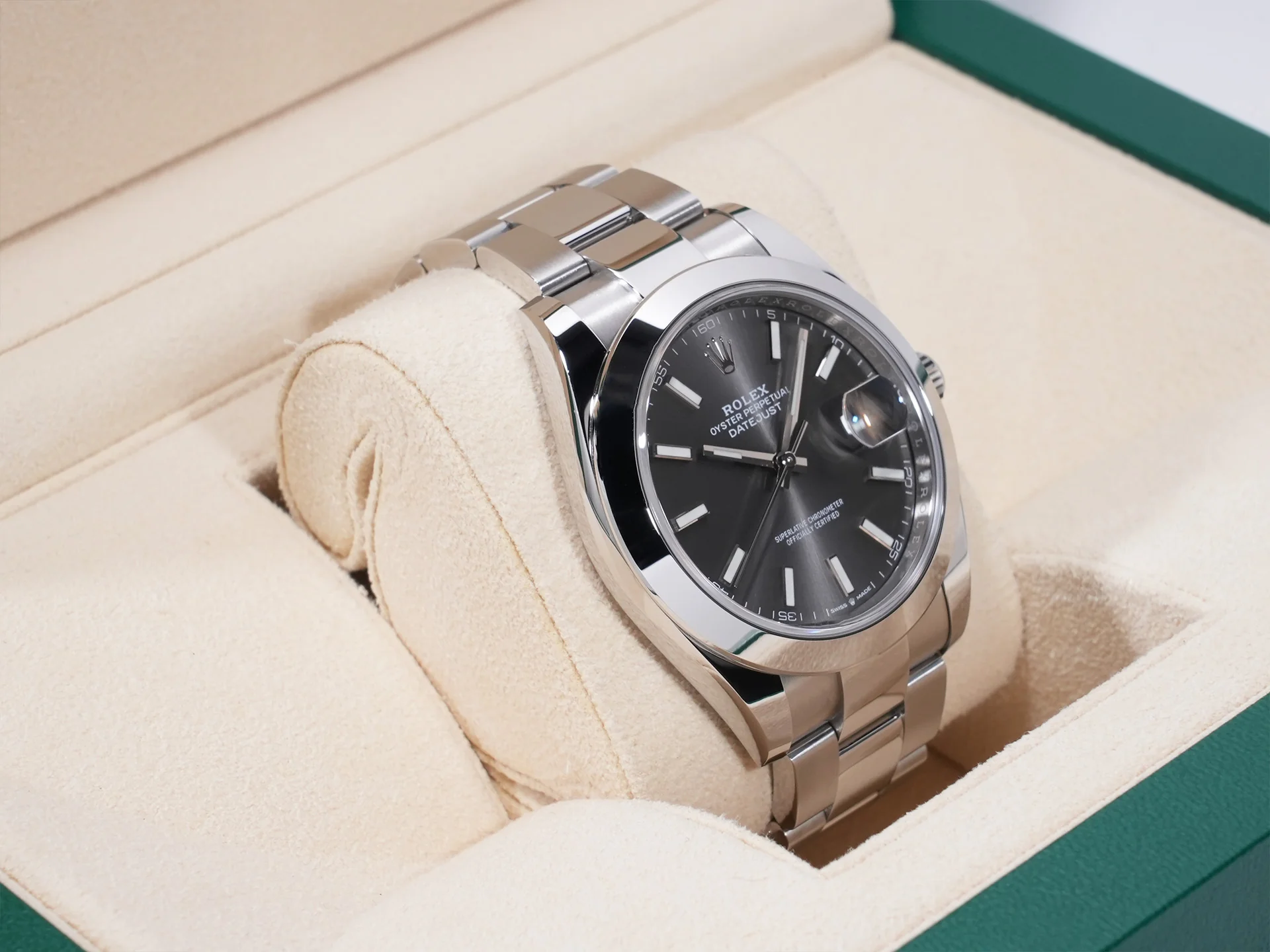 ロレックス デイトジャスト41 Ref.126300 ステンレススチール スレート文字盤 オイスターブレスレット 中古 mozyjg9p - Image 5