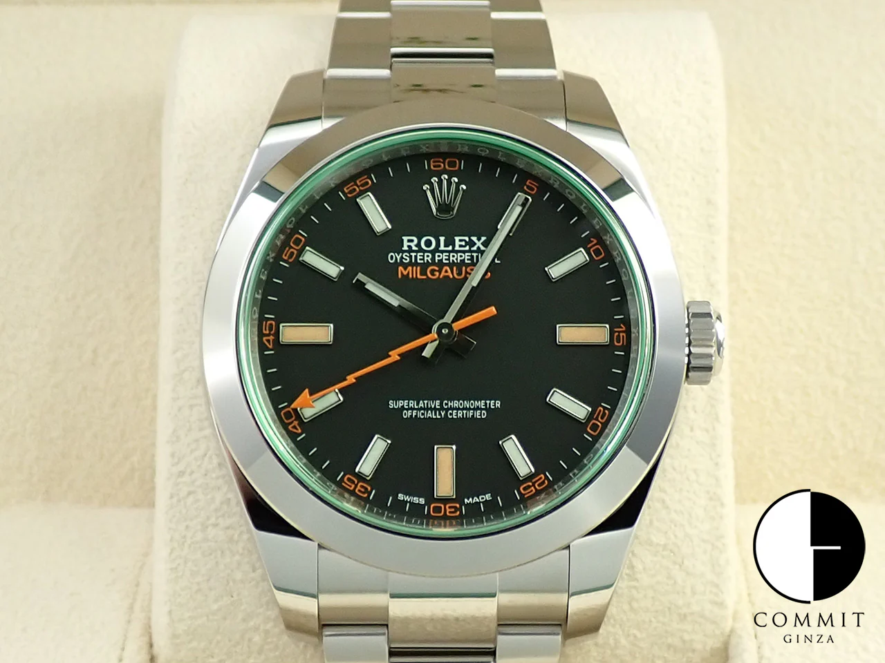 ロレックス ミルガウス Ref.116400GV ステンレススチール ブラック文字盤