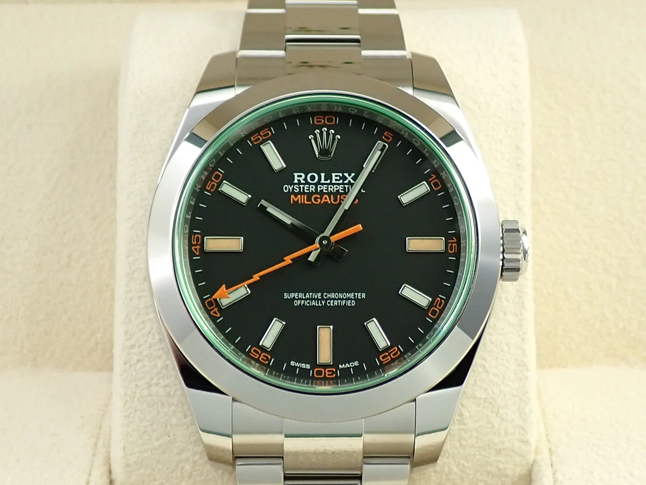 ロレックス ミルガウス Ref.116400GV ステンレススチール ブラック文字盤 - Image 2