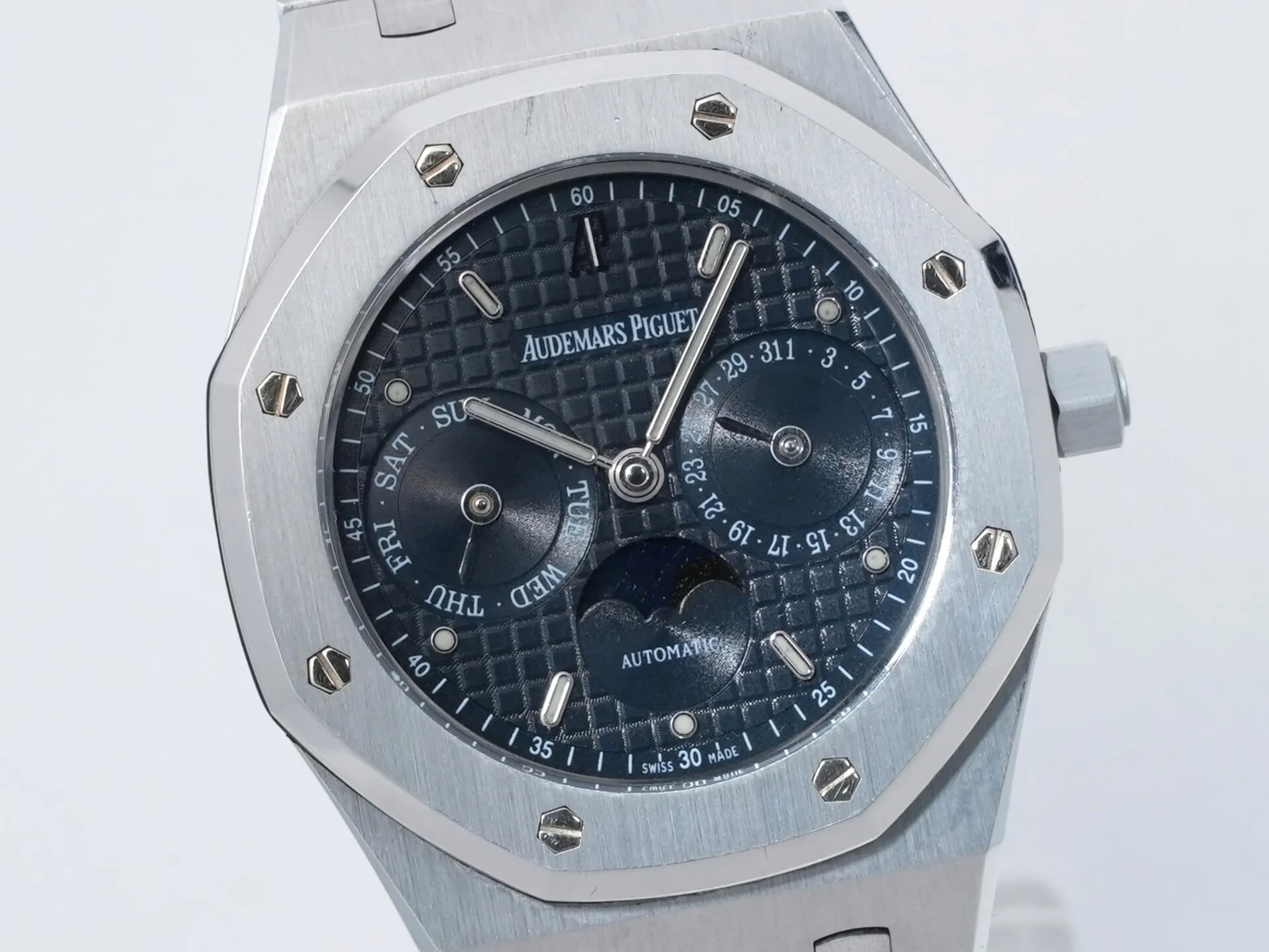 オーデマピゲ ロイヤルオーク デイデイト ムーンフェイズ Ref.25594ST.OO.0789ST.03 ステンレススチール ブルー文字盤 - Image 3
