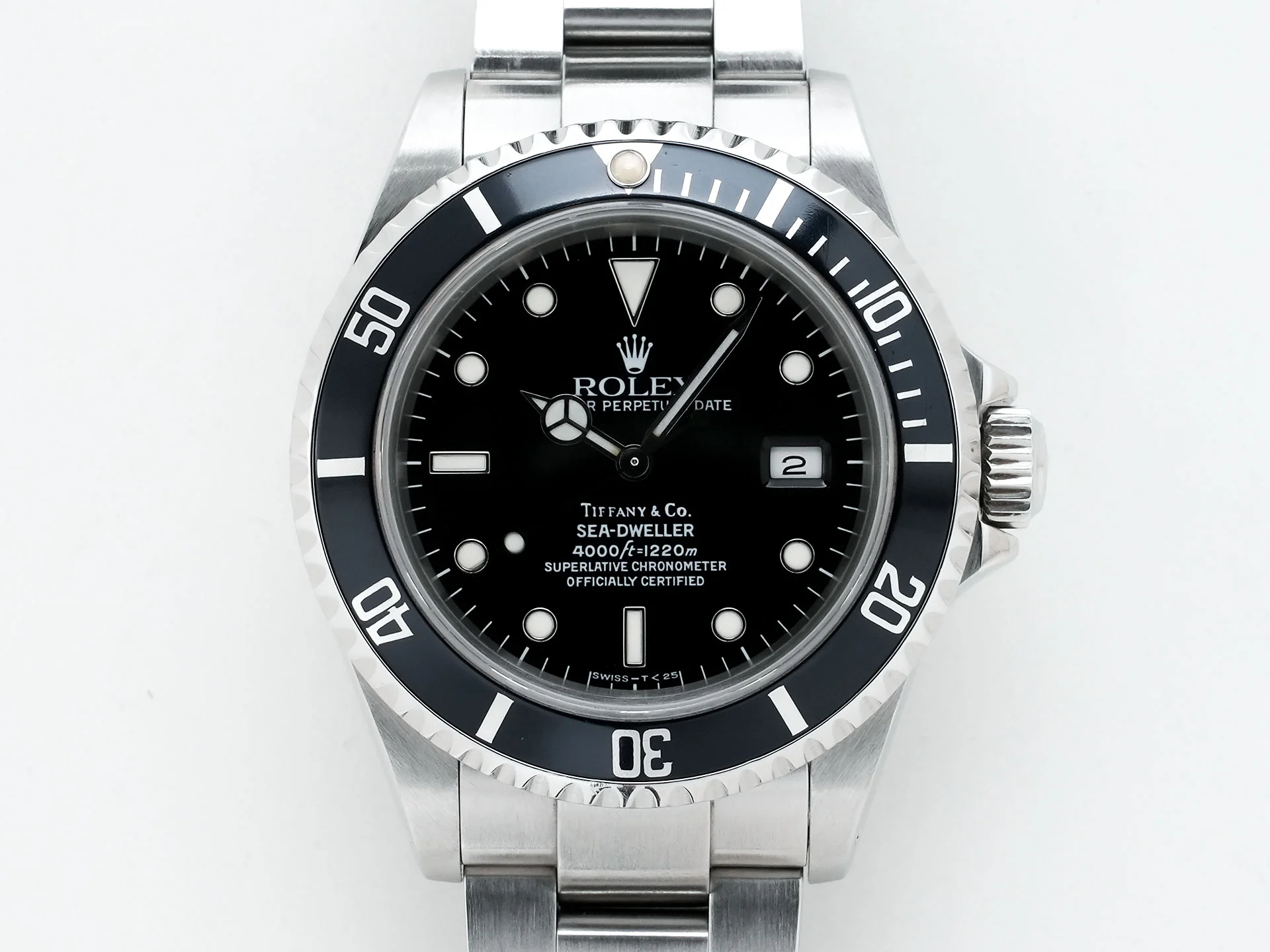 ロレックス シードゥエラー ティファニー Ref.16600 ステンレススチール ブラック文字盤 - Image 2