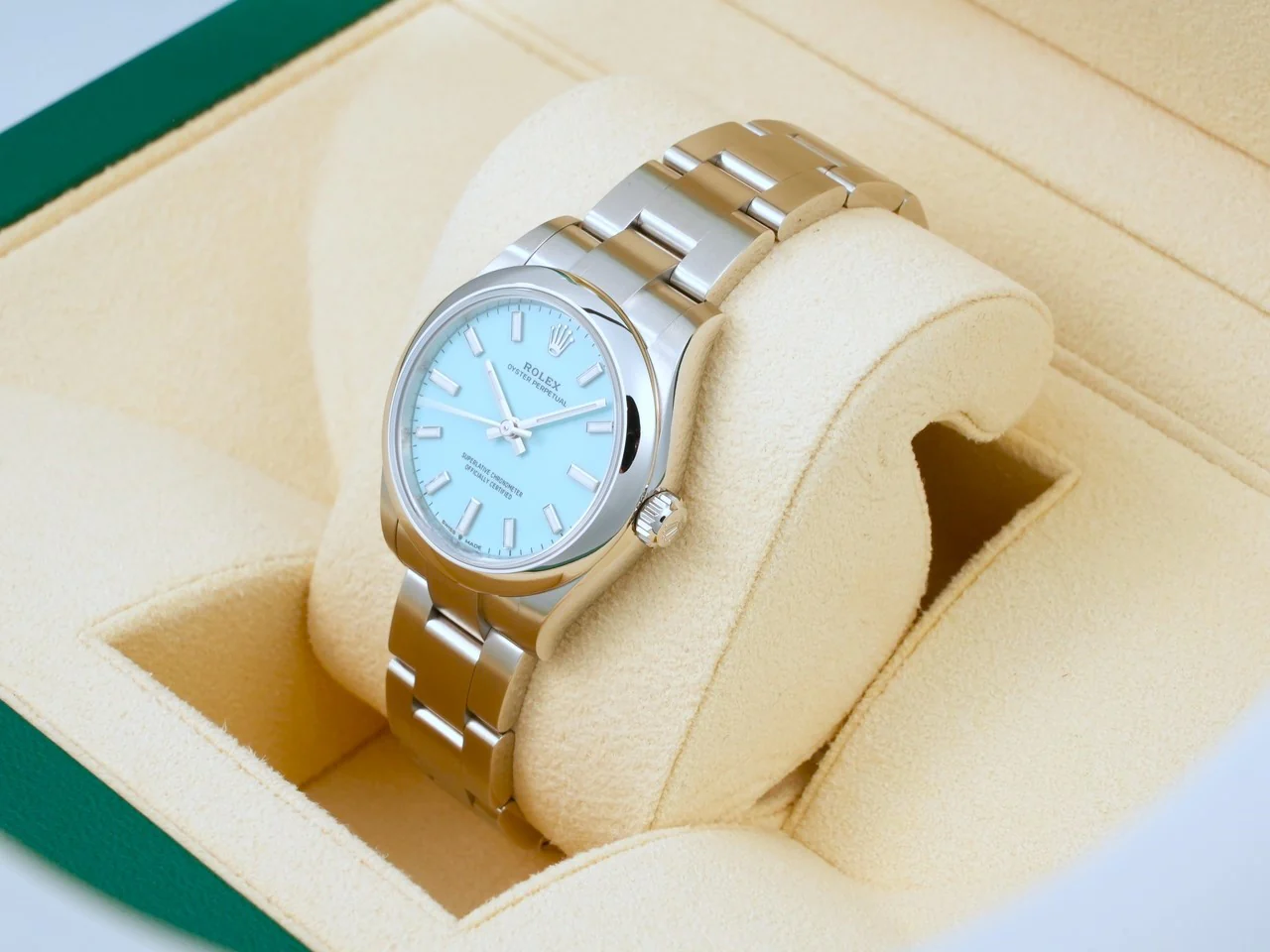 ロレックス オイスターパーペチュアル31 Ref.277200 ステンレススチール ターコイズ文字盤 - Image 4
