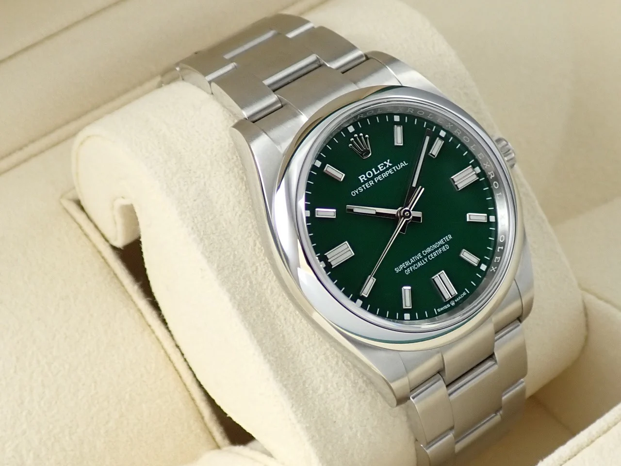 ロレックス オイスターパーペチュアル36 Ref.126000 ステンレススチール グリーン文字盤 - Image 5
