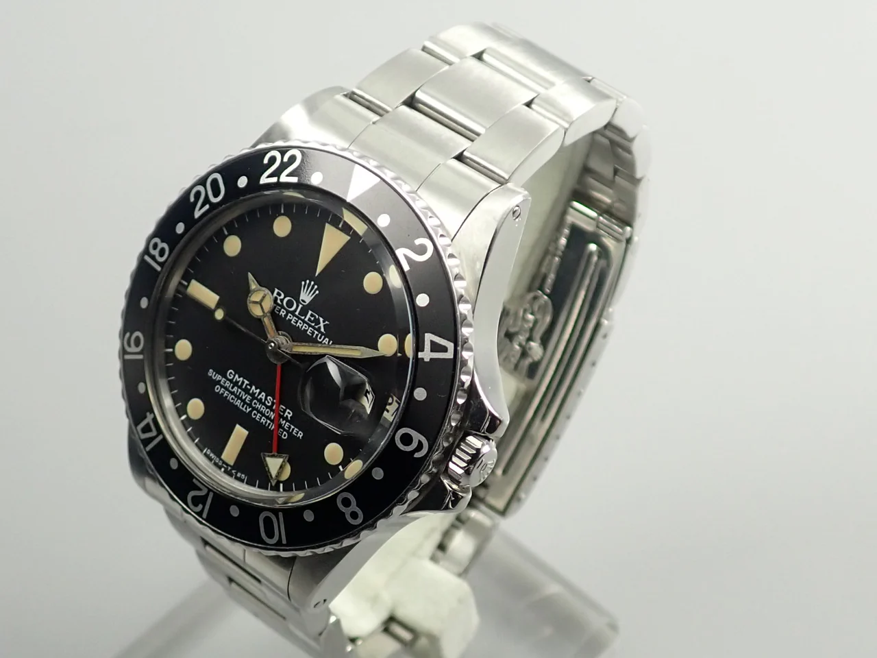 ロレックス GMTマスター Ref.1675 ステンレススチール ブラック文字盤 オイスターブレスレット 中古 MZ3P4832 - Image 4